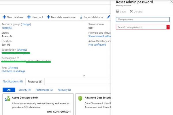 Creating admin user and password