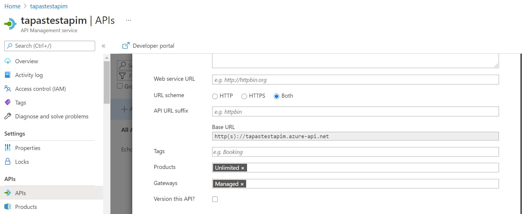 How to create a base url for an api