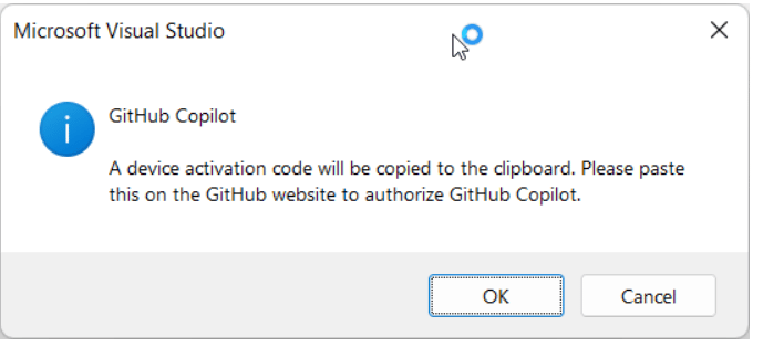 GitHub Copilot Visual Studio Extension