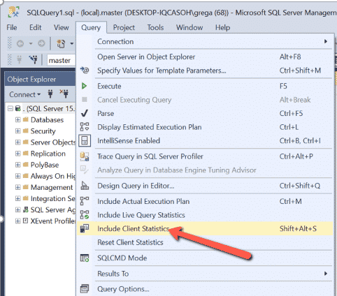 MS SQL Client Statistics