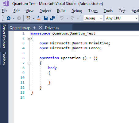 Quantum Operations file