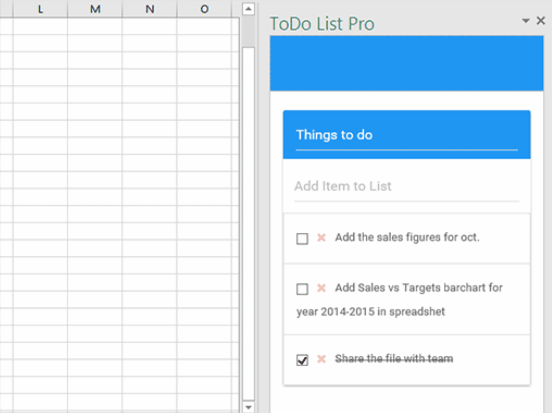 ToDo List Pro Office Plugin