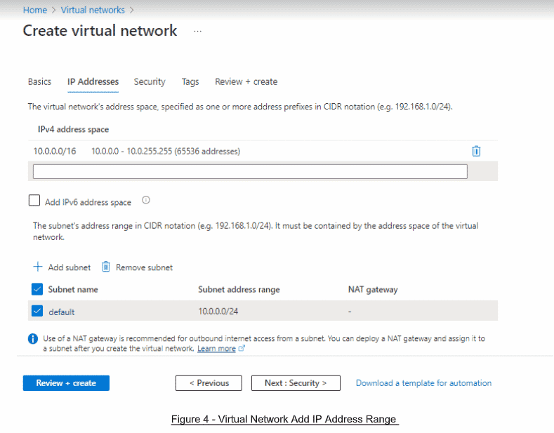 Add IP Address to a Virtual Network in Azure Firewall