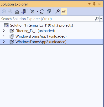 Visual Studio Filter Solution Tutorial